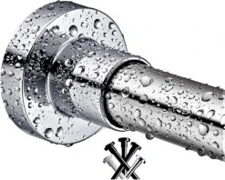 BRIOFOX Shower Curtain Rods 42-72 Inches, Rust Free + Non-Fall Down | BigEasyMart.com