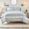 Better Homes & Gardens 3-Piece Blue Yarn Dye Stripe Comforter Set, Full/Queen | BigEasyMart.com