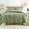 Better Homes & Gardens 3-Piece Green Waffle Stripe Comforter Set , Full/Queen | BigEasyMart.com