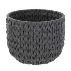 Better Homes & Gardens Extra Large Grey Woven Rope Decorative Storage Basket | BigEasyMart.com