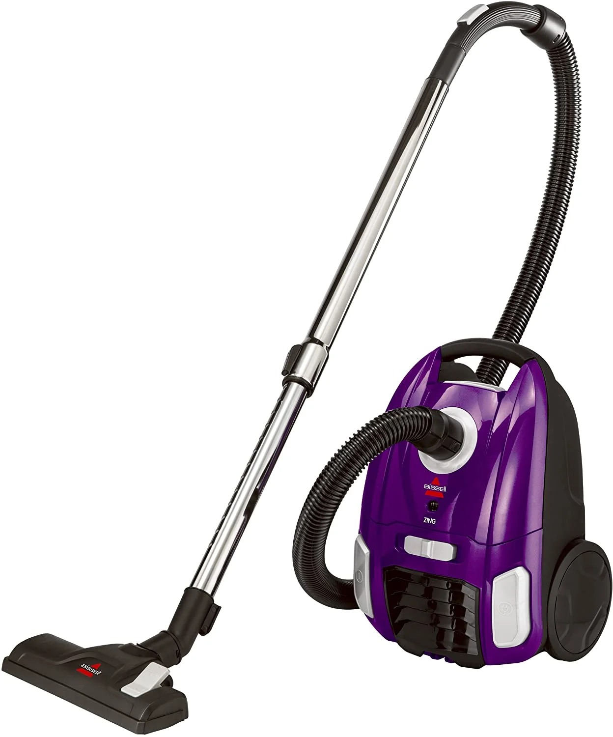 Bissell Zing Bagged Canister Vacuum, Purple | BigEasyMart.com