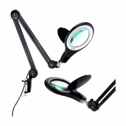 Brightech LightView PRO Magnifying Desk Lamp, 2.25x Light Magnifier - Black | BigEasyMart.com
