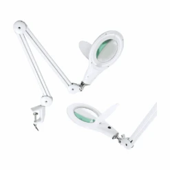 Brightech LightView PRO Magnifying Desk Lamp, 2.25x Light Magnifier - White | BigEasyMart.com