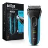 Braun Electric Series 3 Razor With Precision Trimmer, Rechargeable, Wet & Dry Foil Shaver For Men, Blue/Black, 4 Piece | BigEasyMart.com