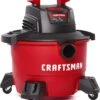 CRAFTSMAN CMXEVBE17584 6 Gallon 3.5 Peak HP Wet/Dry Vac, Portable Shop Vacuum With Attachments , Red | BigEasyMart.com