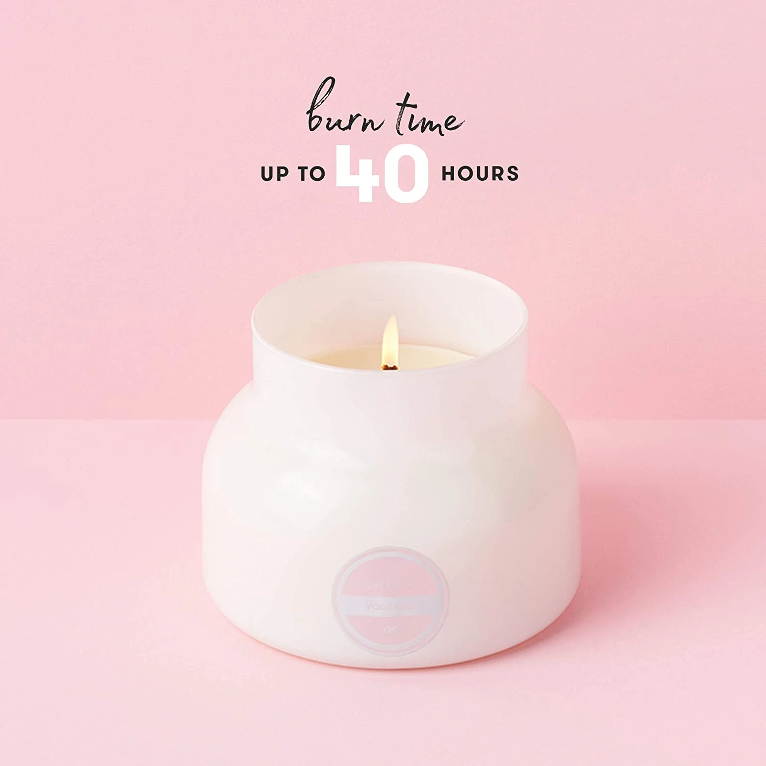 Capri Blue Petite Scented Candle With Glass Candle Holder, White | BigEasyMart.com - Image 3