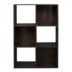 ClosetMaid 35.88-in H X 24.13-in W X 11.63-in D-Drawers Espresso Stackable Wood Laminate 6 Cube Organizer | BigEasyMart.com
