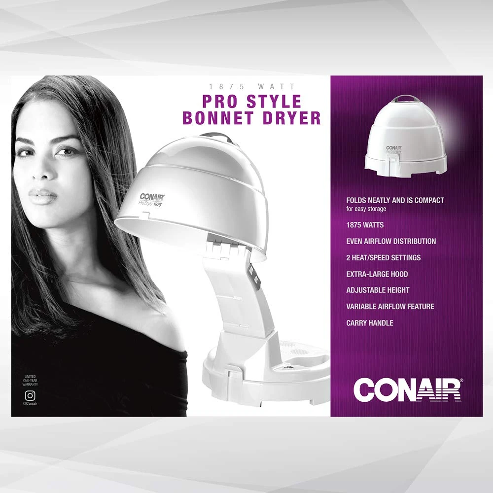 Conair 1875 Watt Pro Style Bonnet Ionic Hair Dryer | BigEasyMart.com - Image 5