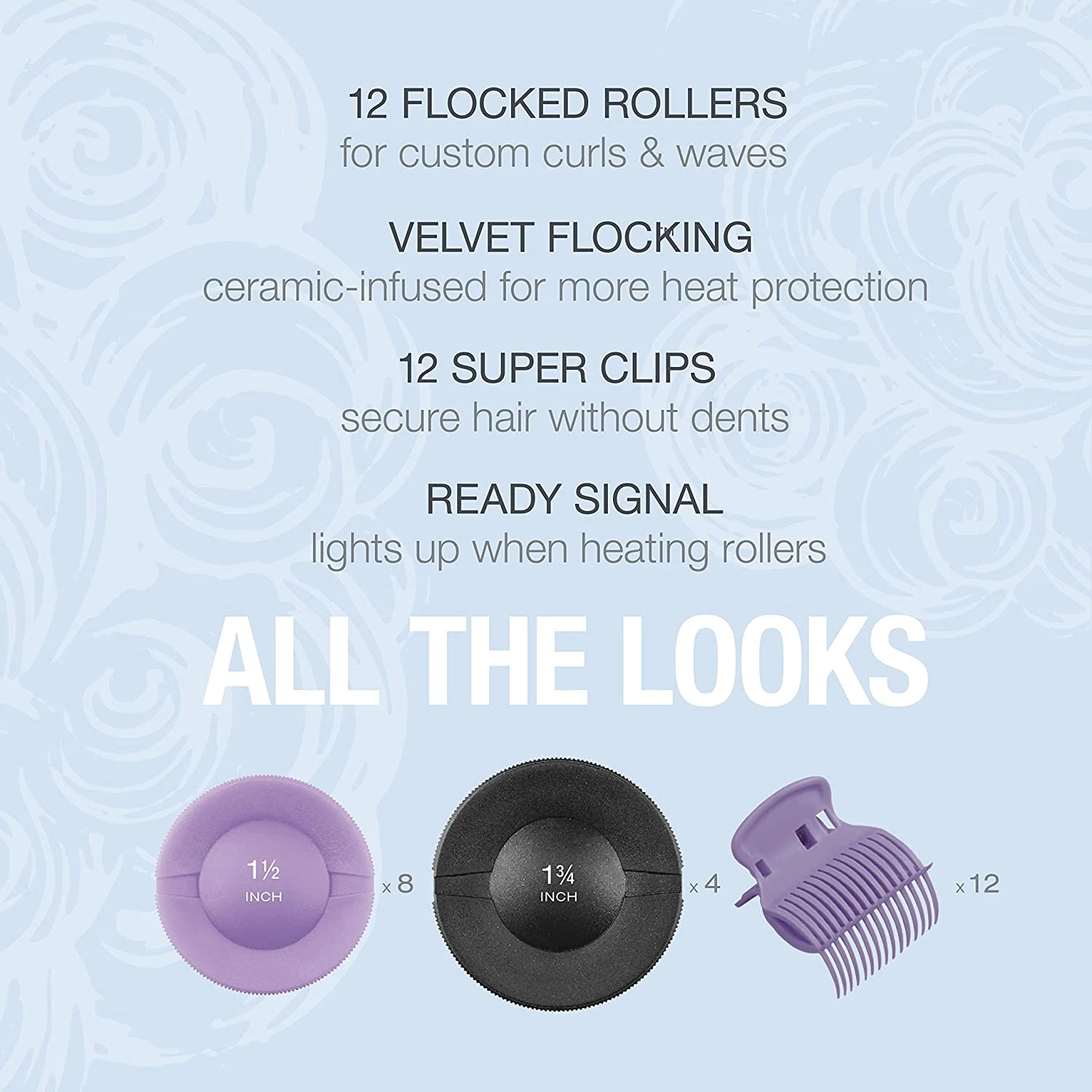 Conair Jumbo And Super Jumbo Ceramic Hot Rollers, Bonus Super Clips Included (Amazon Exclusive) | BigEasyMart.com - Image 3