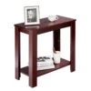 Costway Chair Side Table Coffee Sofa Wooden End Shelf Living Room Furniture Espresso | BigEasyMart.com