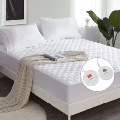 Costway Heated Electric Mattress Pad Queen Size W/Dual Controller Auto Shut Off | BigEasyMart.com