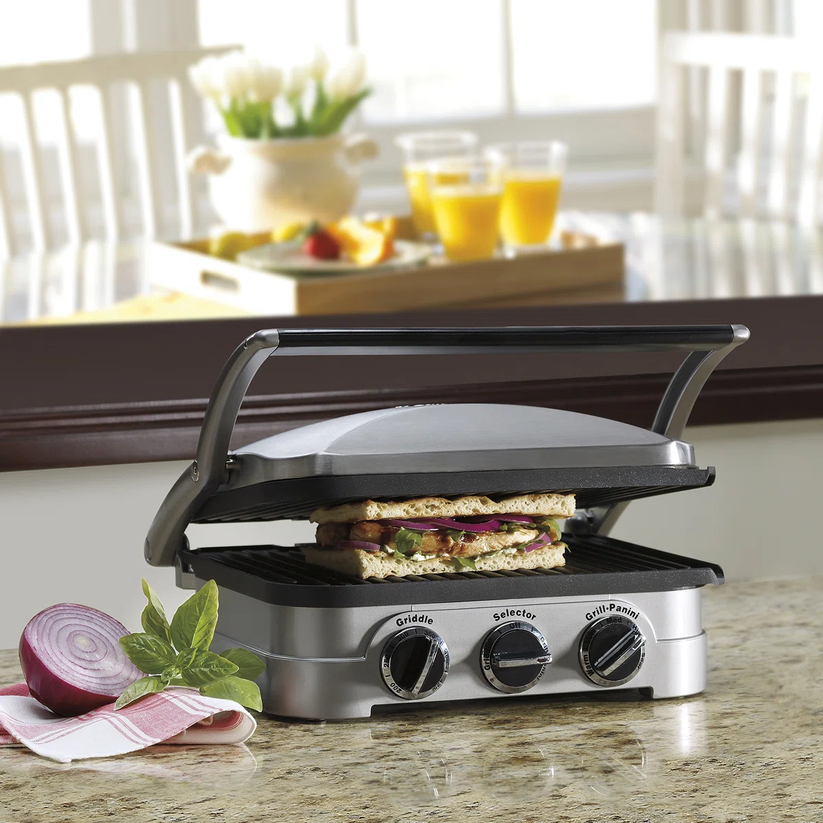 Cuisinart Non Stick Electric Grill And Panini Press | BigEasyMart.com - Image 3