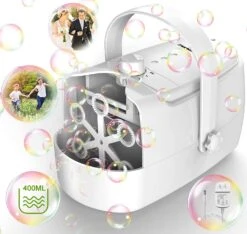 Bubble Machine Durable Automatic Bubble Blower, 5000+ Bubbles Per Minute Bubbles | BigEasyMart.com