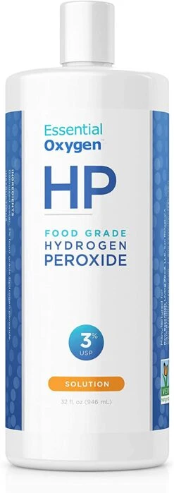Essential Oxygen, Food Grade Hydrogen Peroxide, 3%, 32 Fl Oz, 1 Pack | BigEasyMart.com