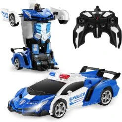 FIGROL Transform RC Car Robot, Remote Control Car Independent 2.4G Robot | BigEasyMart.com