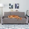 FurHaven Water-Resistant Reversible Furniture Protector - Reversible Two Tone Gray & Mist | BigEasyMart.com