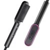 Hair Straightener Comb Matte Black, TYMO Hair Straightener Brush Straightening Comb For Women | BigEasyMart.com