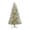 Holiday Time 6.5 Ft Pre-Lit Flocked Frisco Pine Artificial Christmas Tree With 250 Color-Changing LED Lights And Stand | BigEasyMart.com