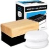 Impresa Oil & Wax Large Block Applicator With 2 Microfiber Buffing Pads | BigEasyMart.com