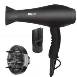 JINRI Hair Dryer 1875W, Negative Ionic Fast Dry Low Noise Blow Dryer, Professional Salon Hair Dryers | BigEasyMart.com