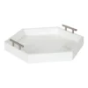 Decorative Tray - Kate And Laurel 18.12-in White/Silver