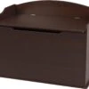 KidKraft Austin Wooden Toy Box/Bench With Safety Hinged Lid - Espresso, Gift For Ages 3+ | BigEasyMart.com