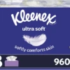 Kleenex Ultra Soft Facial Tissues, 8 Flat Boxes