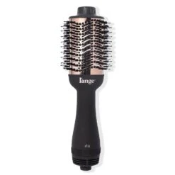 L'ANGE HAIR Le Volume 2-in-1 Titanium Brush Dryer Black | 75MM Hot Air Blow Dryer Brush In One With Oval Barrel | Hair Styler For Smooth, Frizz-Free Results For All Hair Types | BigEasyMart.com