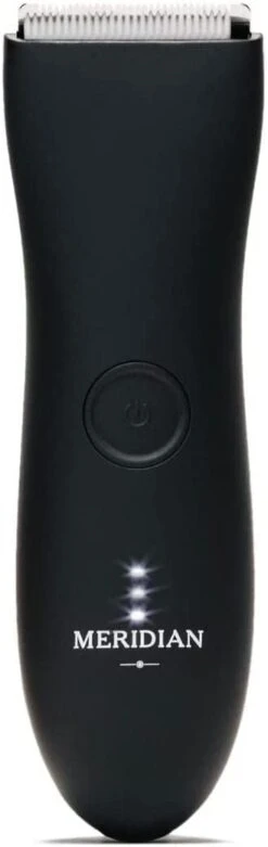 Meridian - The Trimmer - Electric Body & Pubic Hair Trimmer - Waterproof And Cordless For Wet/Dry Use - Painlessly Remove Hair To Feel Fresh Down There - For Men & Women - 90 Min Battery Life - Onyx | BigEasyMart.com