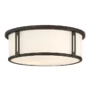 Quoizel Harbor 2-Light 12.91-in Bronze Flush Mount Light | BigEasyMart.com