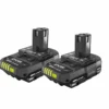 RYOBI PBP2006 ONE+ 18V Lithium-Ion 2.0 Ah Compact Battery (2-Pack) | BigEasyMart.com