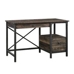 Sauder Steel River Desk, Carbon Oak Finish | BigEasyMart.com