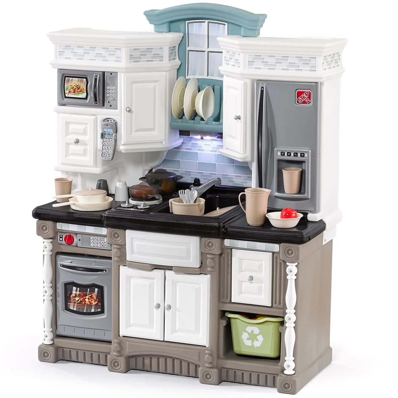 Step2 Lifestyle Dream Kitchen Toddler Plastic Kitchen Playset | BigEasyMart.com