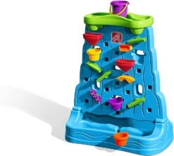 Step2 Waterfall Discovery Wall | Double-Sided Outdoor Water Play Set With 13-Pc Water Accessory Set, Multicolor, Basic | BigEasyMart.com