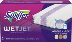 Swiffer WetJet Hardwood Floor Cleaner Spray Mop Pad Refill, 24ct