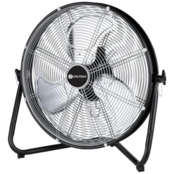 Utilitech 20-in 3-Speed Indoor Black Floor Fan | BigEasyMart.com