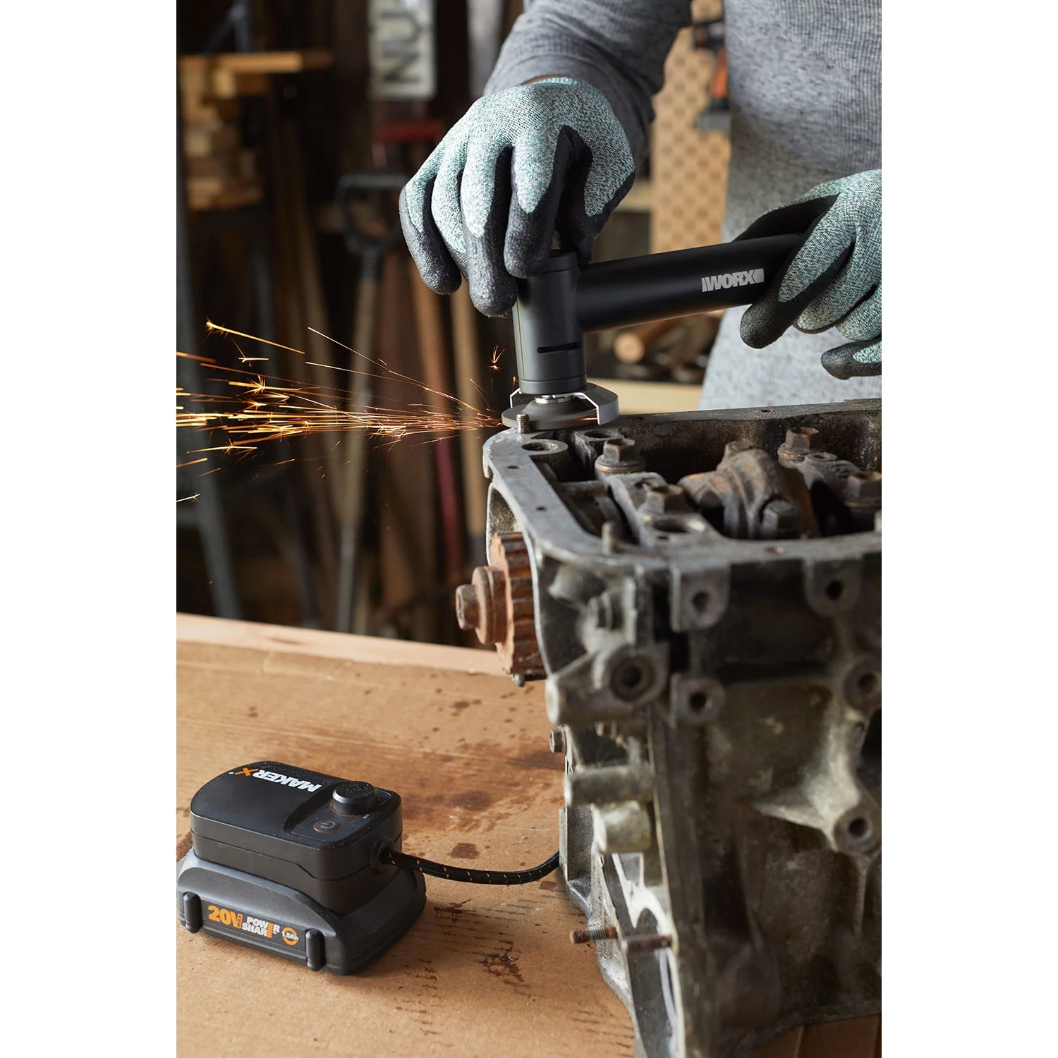 Worx MAKERX Brushless Angle Grinder - Tool Only | BigEasyMart.com - Image 2