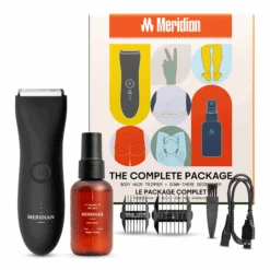 Meridian Complete Package Features The Trimmer For Grooming Men & Women Body Hair, Plus The Spray, 2 Pc Kit | BigEasyMart.com