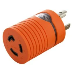 AC WORKS ADL530L520 Locking Adapter NEMA L5-30P 30 Amp 125-Volt Locking Plug To L5-20R 3-Prong 20 Amp Locking Female Connector | BigEasyMart.com