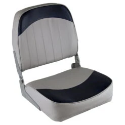 Wise 8WD734PLS-660 Low Back Boat Seat, Grey/Navy | BigEasyMart.com
