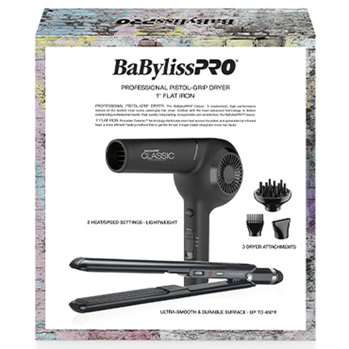 BabylissPRO Limited Edition Giftset (Pistol Grip Dryer 1875W & 1" Flat Iron) | BigEasyMart.com - Image 3
