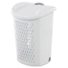 Sterilite Ultra™ Wheeled Hamper Plastic, White | BigEasyMart.com