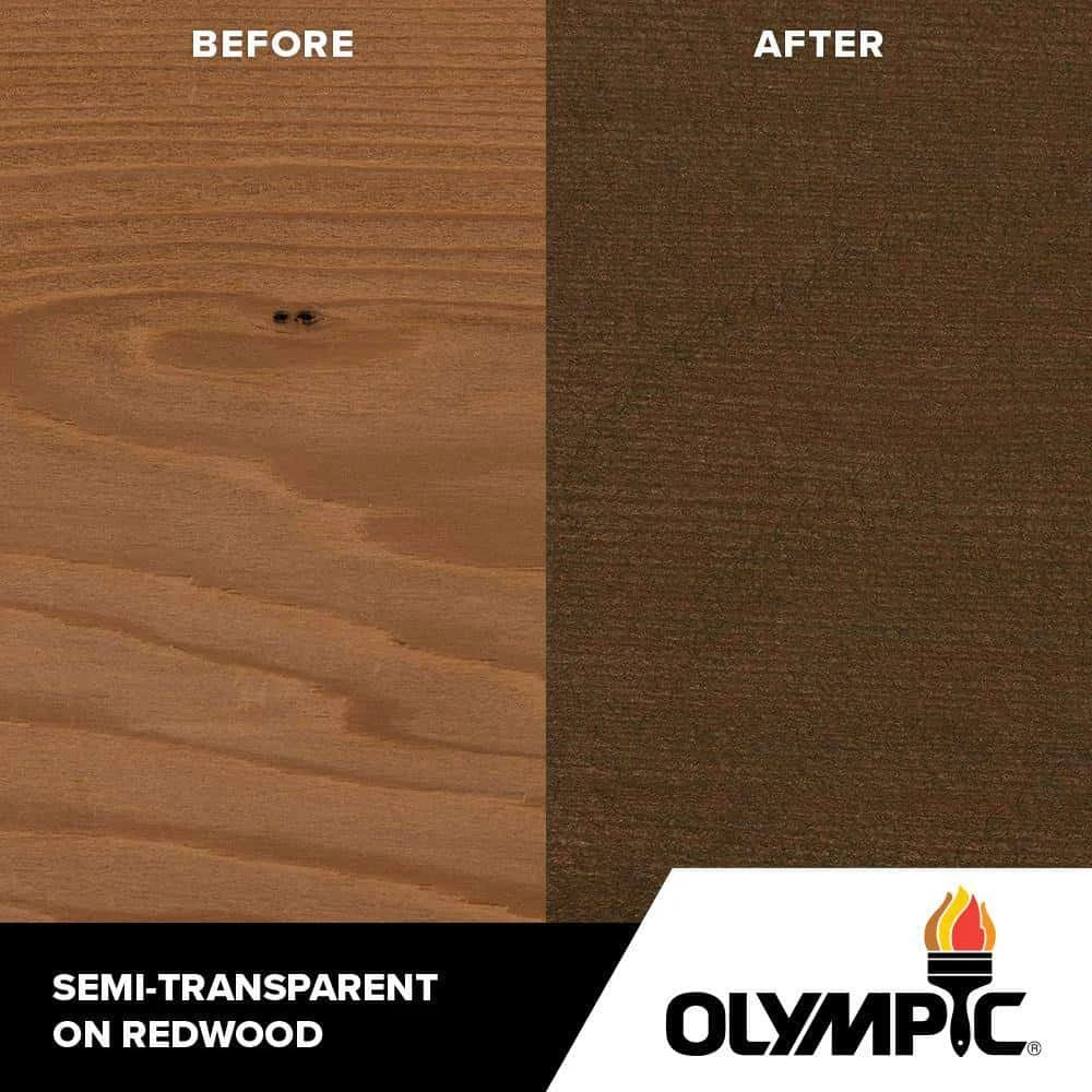 Olympic OLY712-05 Maximum 5 Gal. Black Oak Semi-Transparent Exterior Stain And Sealant In One Low VOC | BigEasyMart.com - Image 3