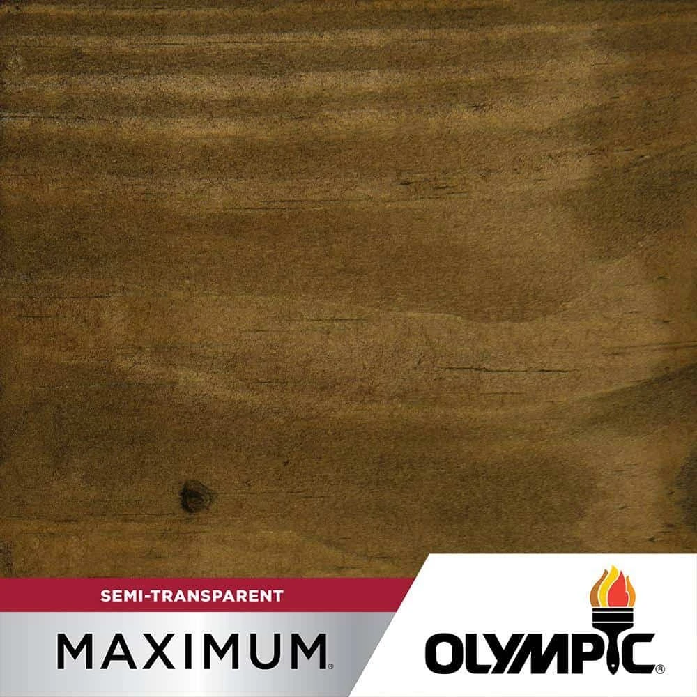 Olympic OLY712-05 Maximum 5 Gal. Black Oak Semi-Transparent Exterior Stain And Sealant In One Low VOC | BigEasyMart.com