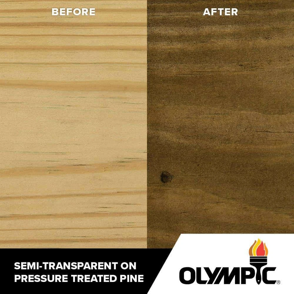 Olympic OLY712-05 Maximum 5 Gal. Black Oak Semi-Transparent Exterior Stain And Sealant In One Low VOC | BigEasyMart.com - Image 4