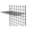 Only Hangers BLK-2412 - 6PCS Grid Panel Display Shelf- Straight Shelf For Grid Panel, Black Finish, Wire (Box Of 6) | BigEasyMart.com