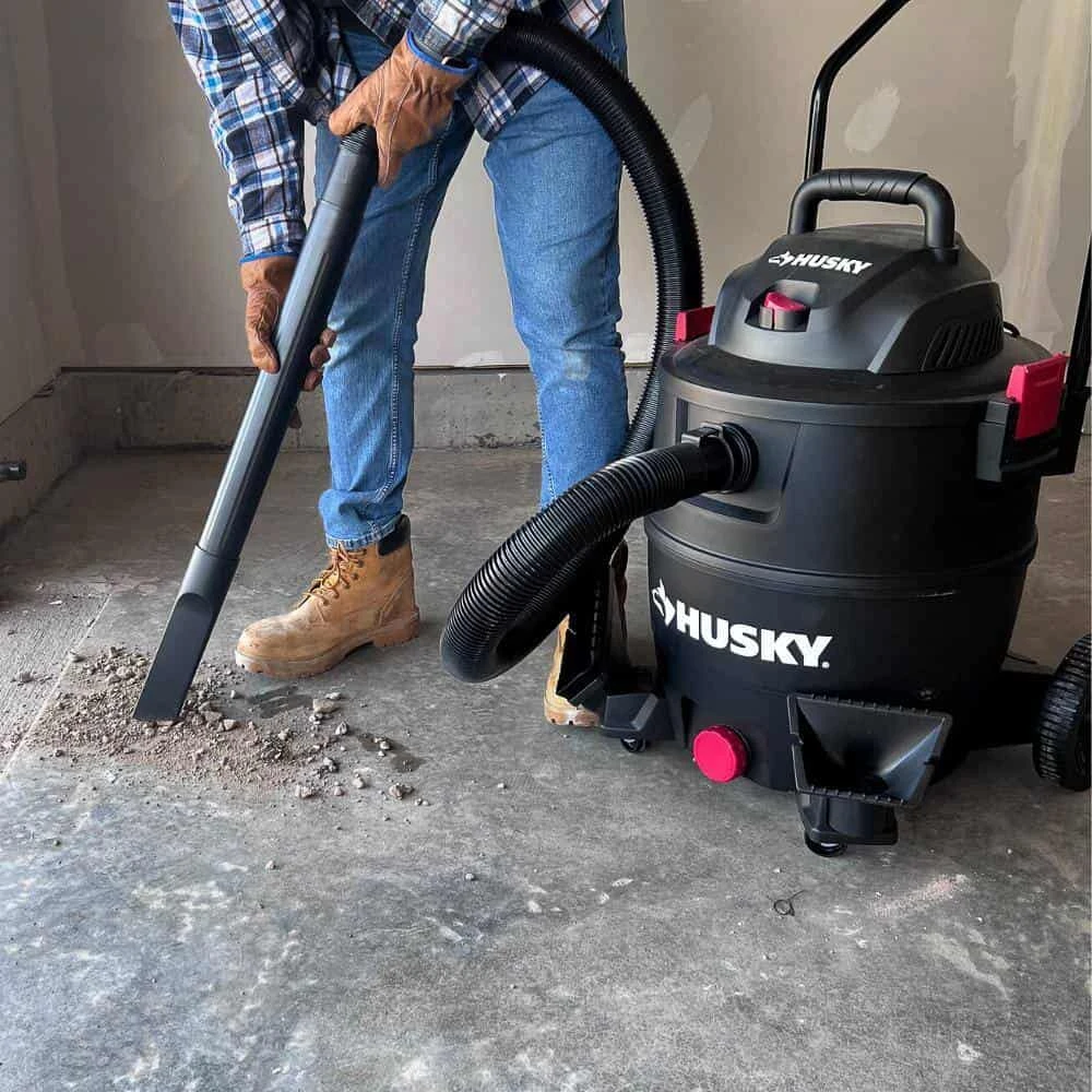 Husky AT18621P-16A 16 Gal. Poly Cart-Design Wet/Dry Vac With A Cartridge Filter, Hose, And Accessories | BigEasyMart.com - Image 15