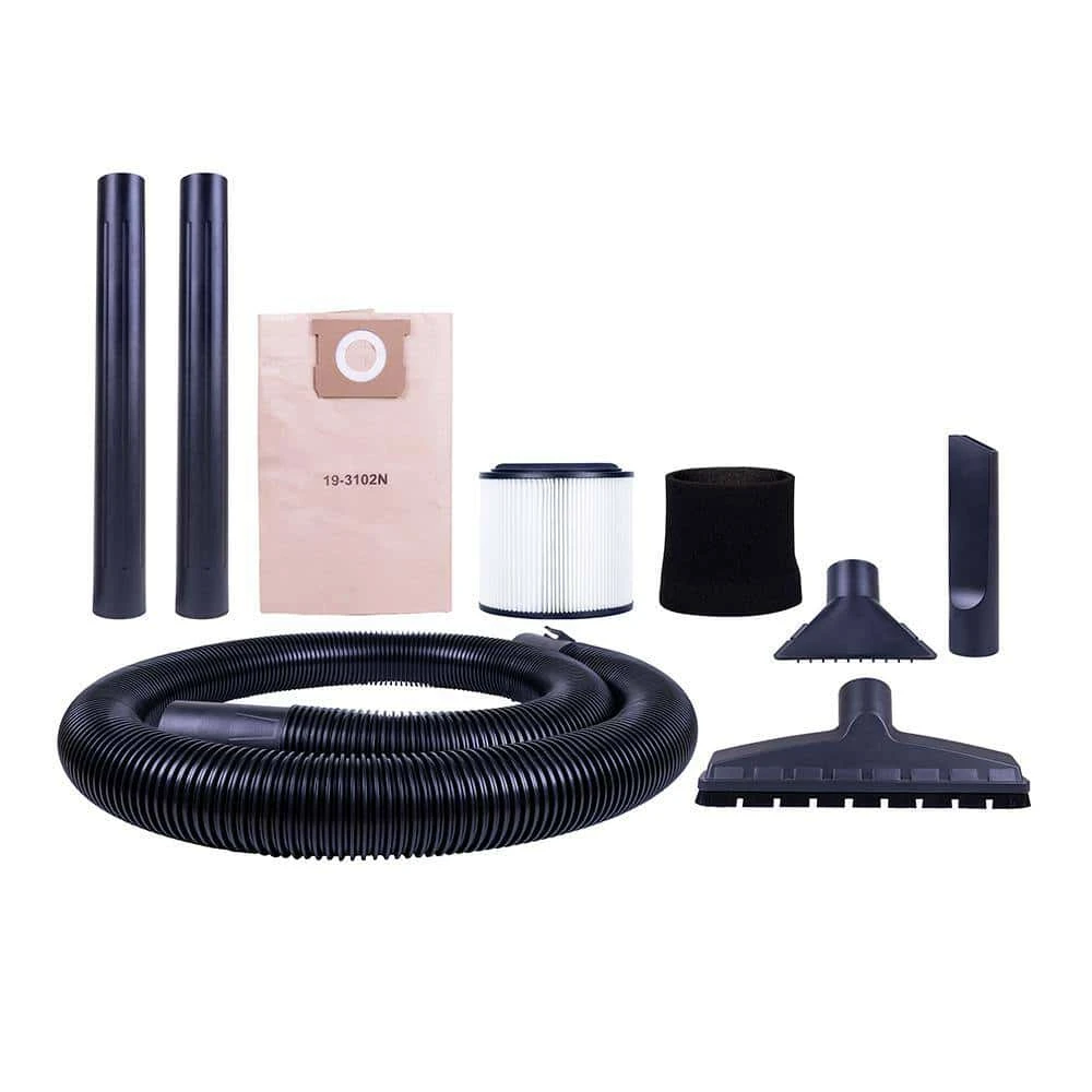 Husky AT18621P-16A 16 Gal. Poly Cart-Design Wet/Dry Vac With A Cartridge Filter, Hose, And Accessories | BigEasyMart.com - Image 2