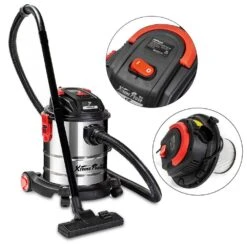 XtremepowerUS 71011-H3 5.5 Peak HP 1000-Watt 5 Gal. 3-In-1 Stainless Steel Wet/Dry Blower Shop Vacuum | BigEasyMart.com