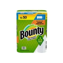 Bounty 003077207251 White, Select-A-Size Paper Towels (12 Double Plus Rolls) | BigEasyMart.com